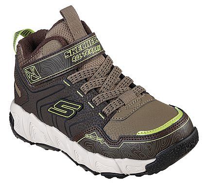 Skechers - Boys Velocitrek Waterproof, 74-0141 - Brun/Grå