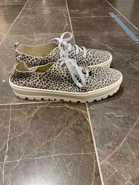 Relaxshoe, Sko med kraftig sål - Grå Leopard