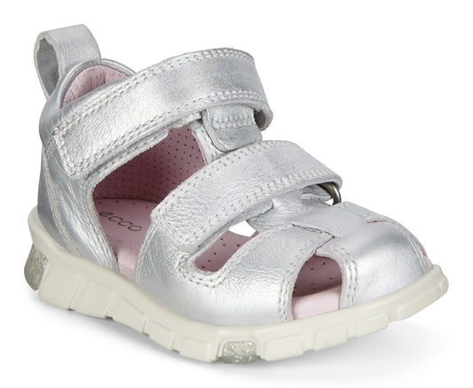 Ecco - Mini Stride Sandal, 48-0168 - Silver Metallic