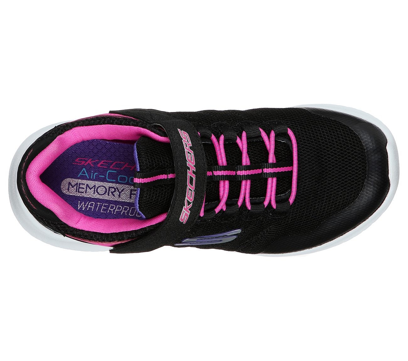 Skechers, Ultra Flex Waterproof, 76-0611 - Sort/Pink