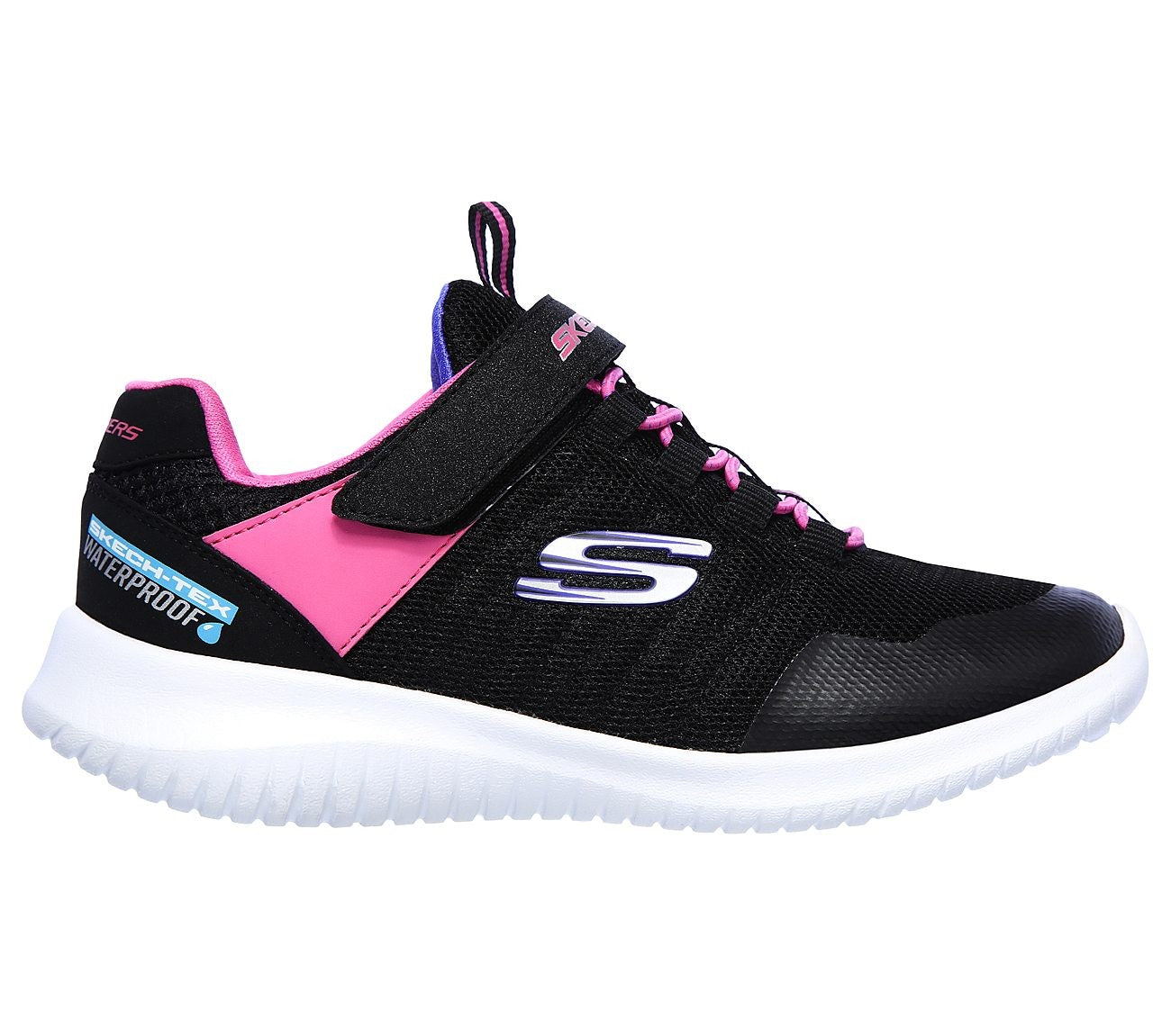 Skechers, Ultra Flex Waterproof, 76-0611 - Sort/Pink