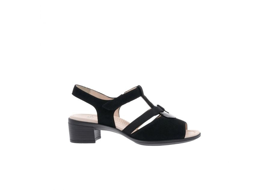 Ara - Sandal med lille hæl, 42-0601 - Sort