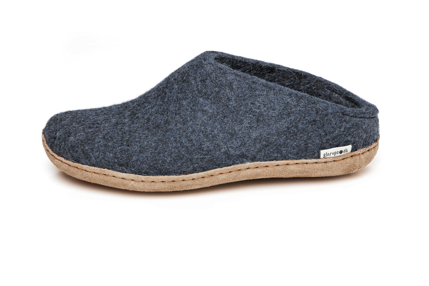 Glerups - Tøffel med skindsål, 64-0197 - Denim