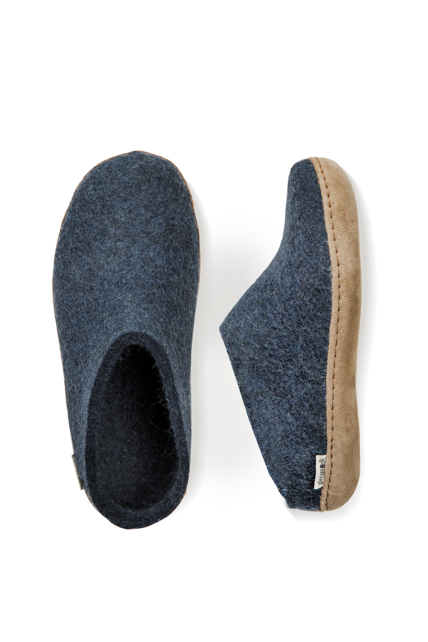 Glerups - Tøffel med skindsål, 64-0197 - Denim