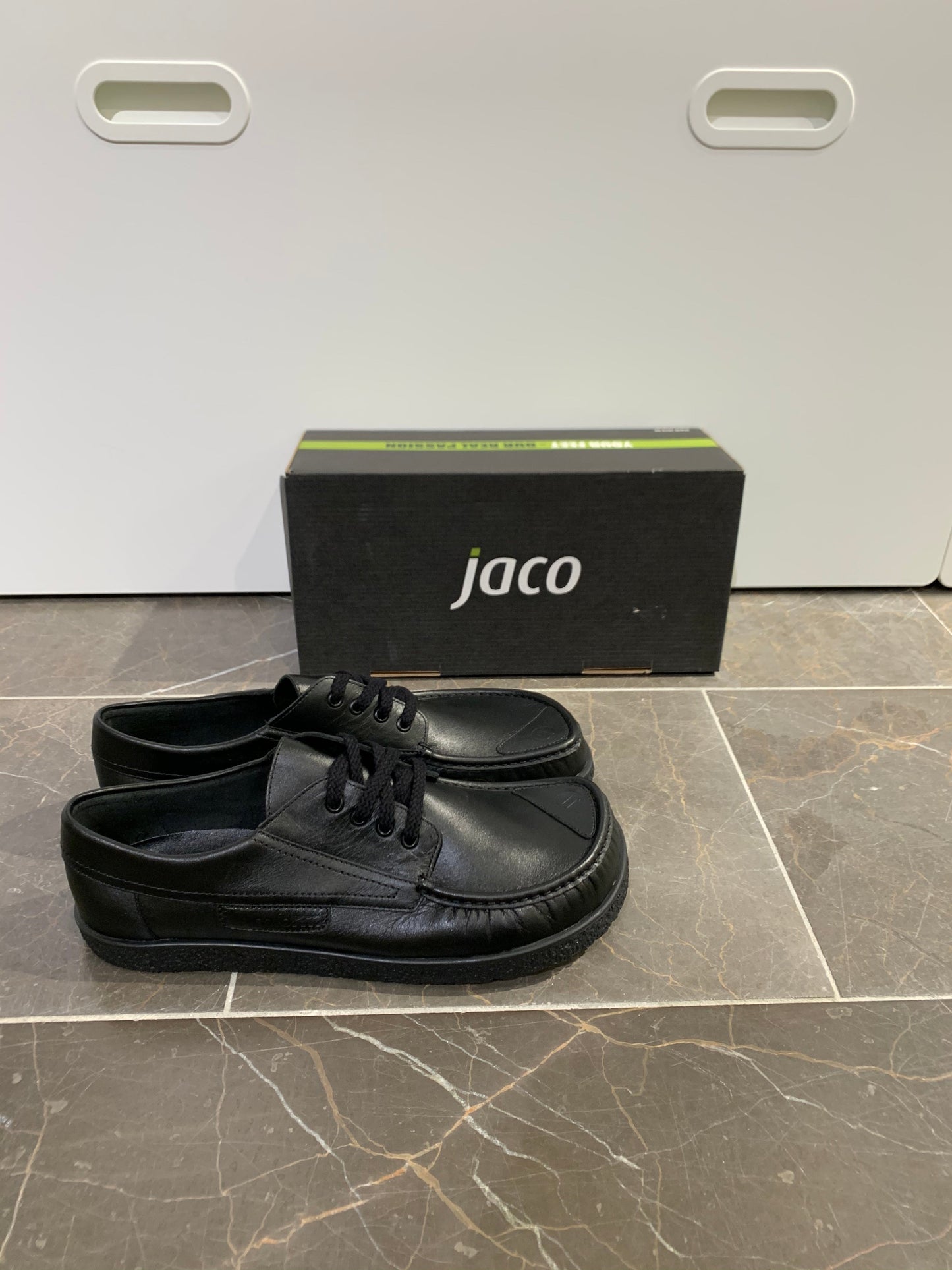 JacoForm - Fodformet herresko m/snører, 16-0286 - Sort