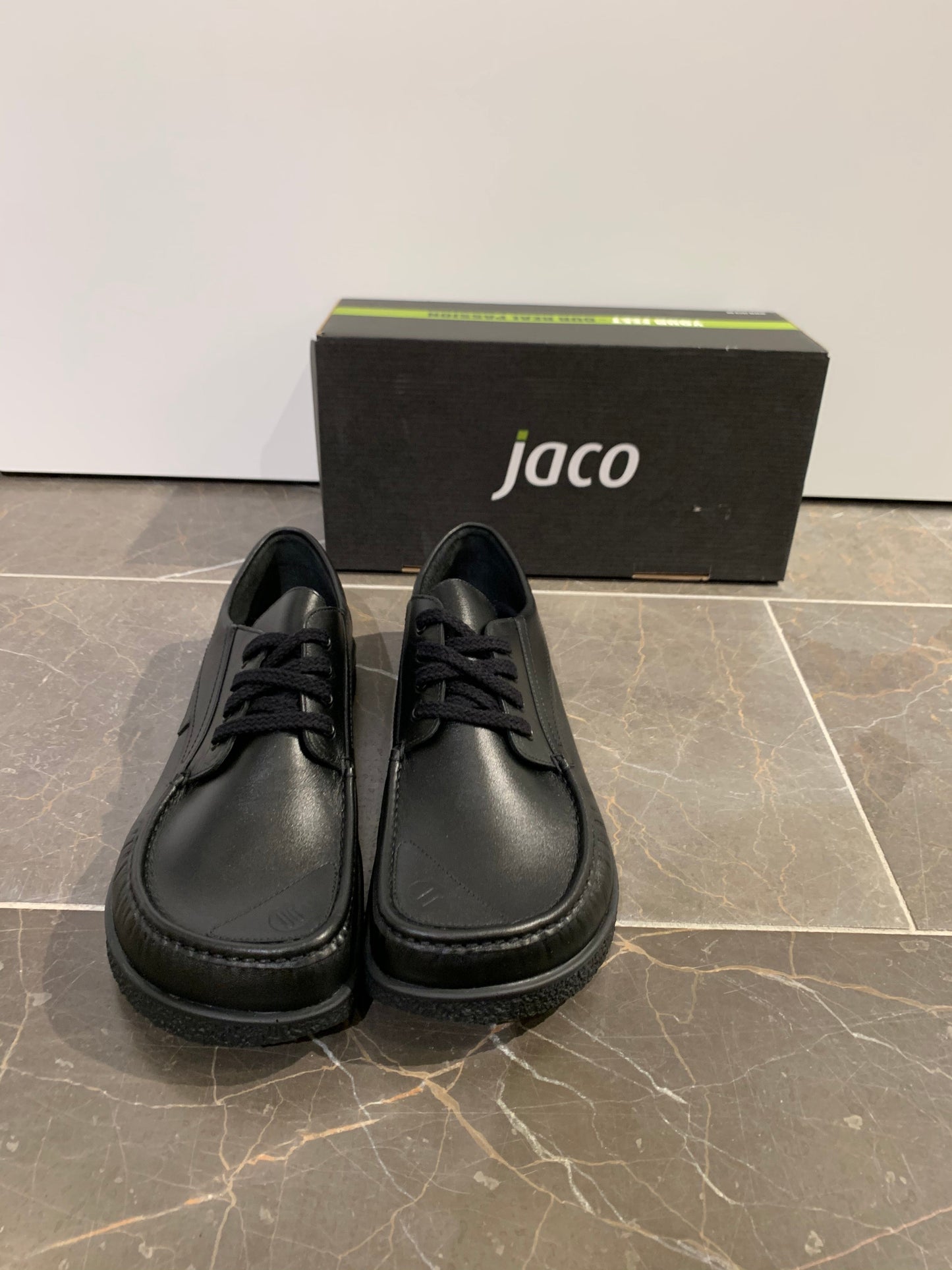 JacoForm - Fodformet herresko m/snører, 16-0286 - Sort