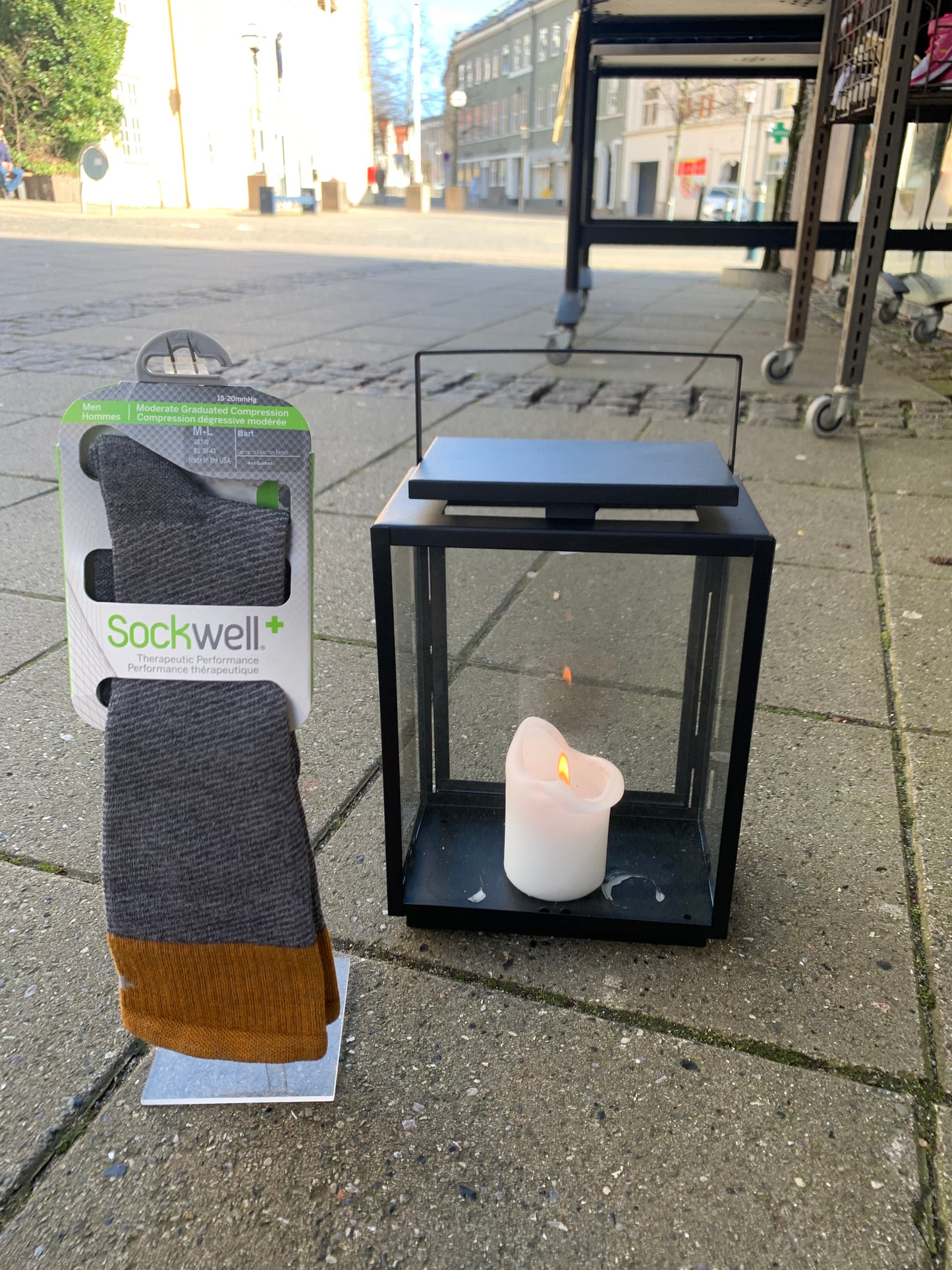 SockWell, Kompressionstrømper - Grå/Mustard