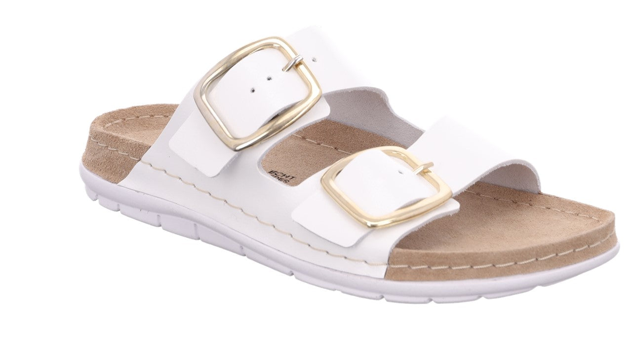 Rohde - Slippers med gelesål, 44-0310 - Hvid