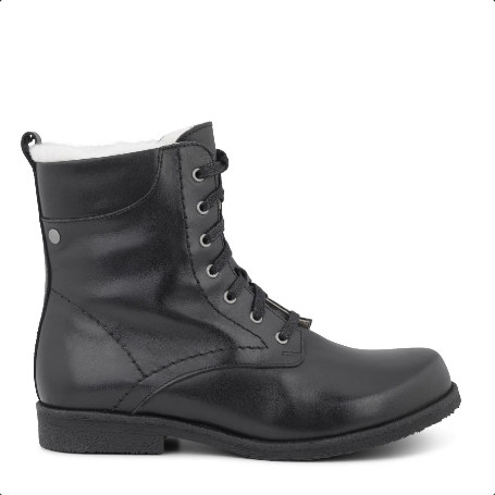 Green Comfort - Caroline mid-cut lace boot, 52-0887 - Sort