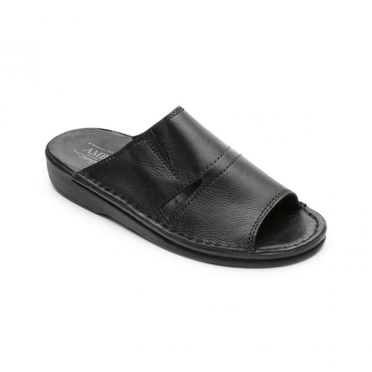 Ambre - Slippers, Spike Hjemmesko, 46-0194,  AM202009 - Sort