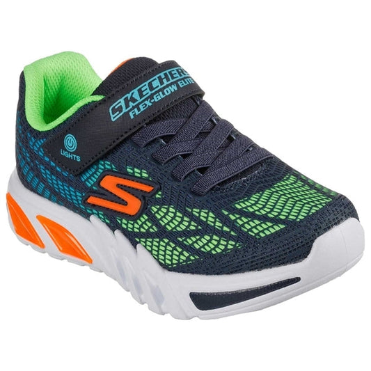 Skechers - Boys Flex-Glow-Elite, 76-0802 / 76-0886- Blå/Grøn