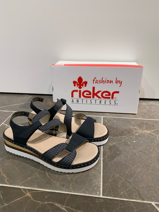 Rieker - Sandal, 42-0422 - Blå