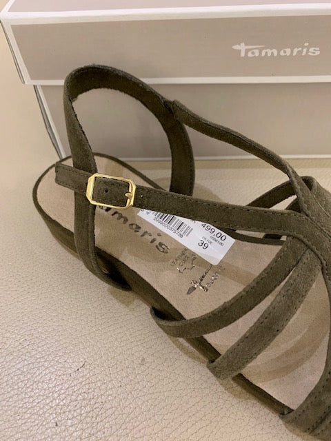 Tamaris, Sandal - Army Grøn