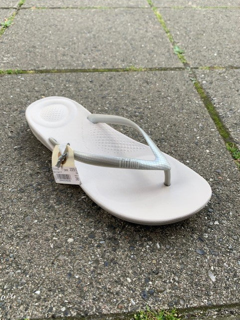 Fitflop, Badesandal - Hvid/sølv