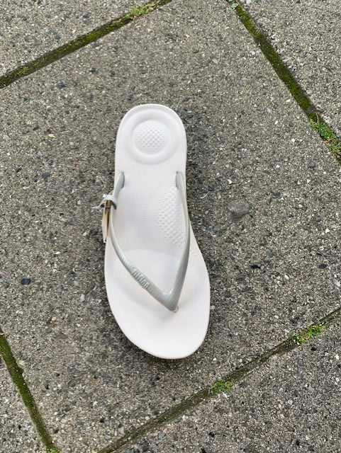 Fitflop, Badesandal - Hvid/sølv