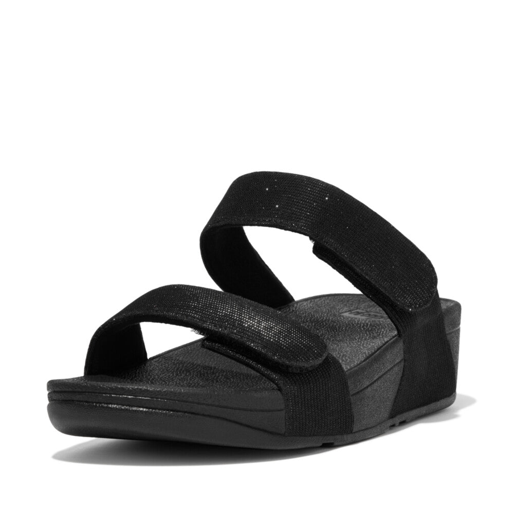 Fitflop - Lulu adj. Shimmerlux Slides - 44-0333 - Sort