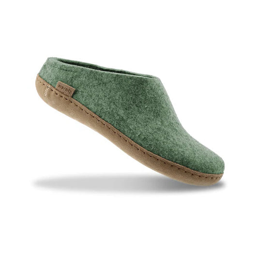 Glerups - Slip-on m/skindsål, 64-0276 - Moss