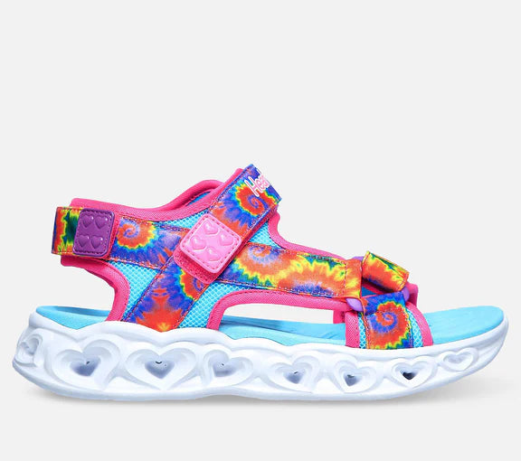 Skechers - Sandal m/lys, 48-0259 - Pink multifarvet