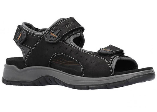 Rieker - Sandal til herrer m/velcro, 46-0186 - Sort