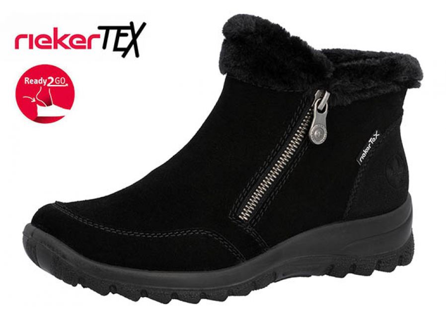 Rieker - Damestøvle - 52-0997 - Sort