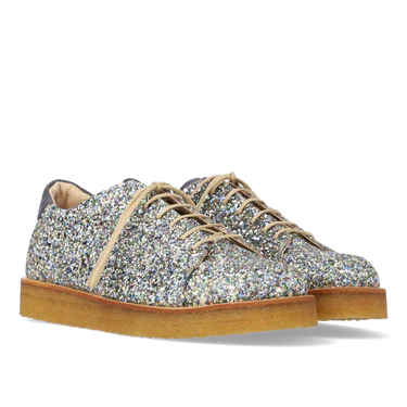 Angulus - Sneaker i glitter - 23-0606 - Blå/multi