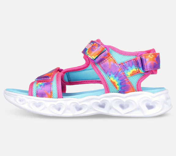 Skechers - Sandal m/lys, 48-0259 - Pink multifarvet