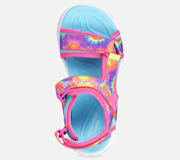 Skechers - Sandal m/lys, 48-0259 - Pink multifarvet
