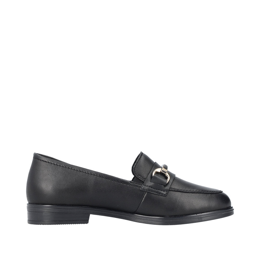 Rieker - Dame loafer, 23-0646 - Sort