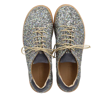 Angulus - Sneaker i glitter - 23-0606 - Blå/multi