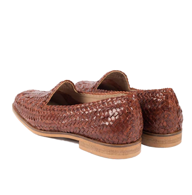 Angulus - Håndflettet loafer - 23-0607 - Brun