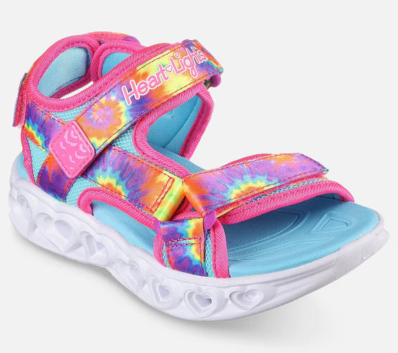 Skechers - Sandal m/lys, 48-0259 - Pink multifarvet