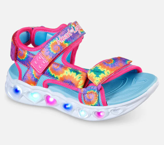 Skechers - Sandal m/lys, 48-0259 - Pink multifarvet