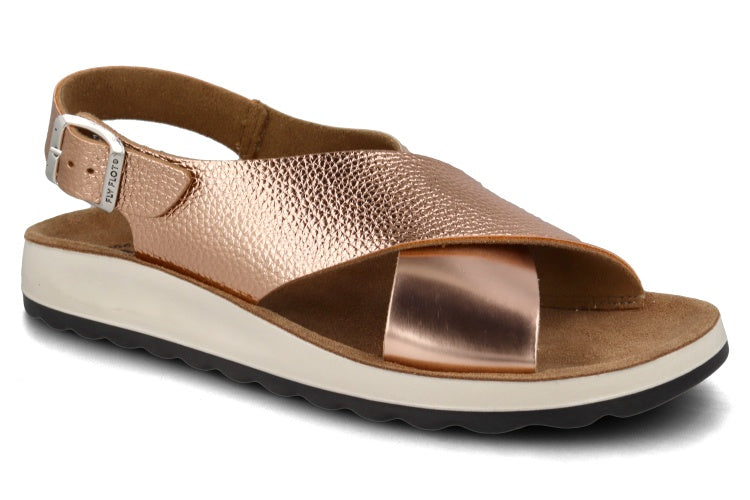 Fly Flot - Sandal m/kryds over foden, 42-0721 - Bronze