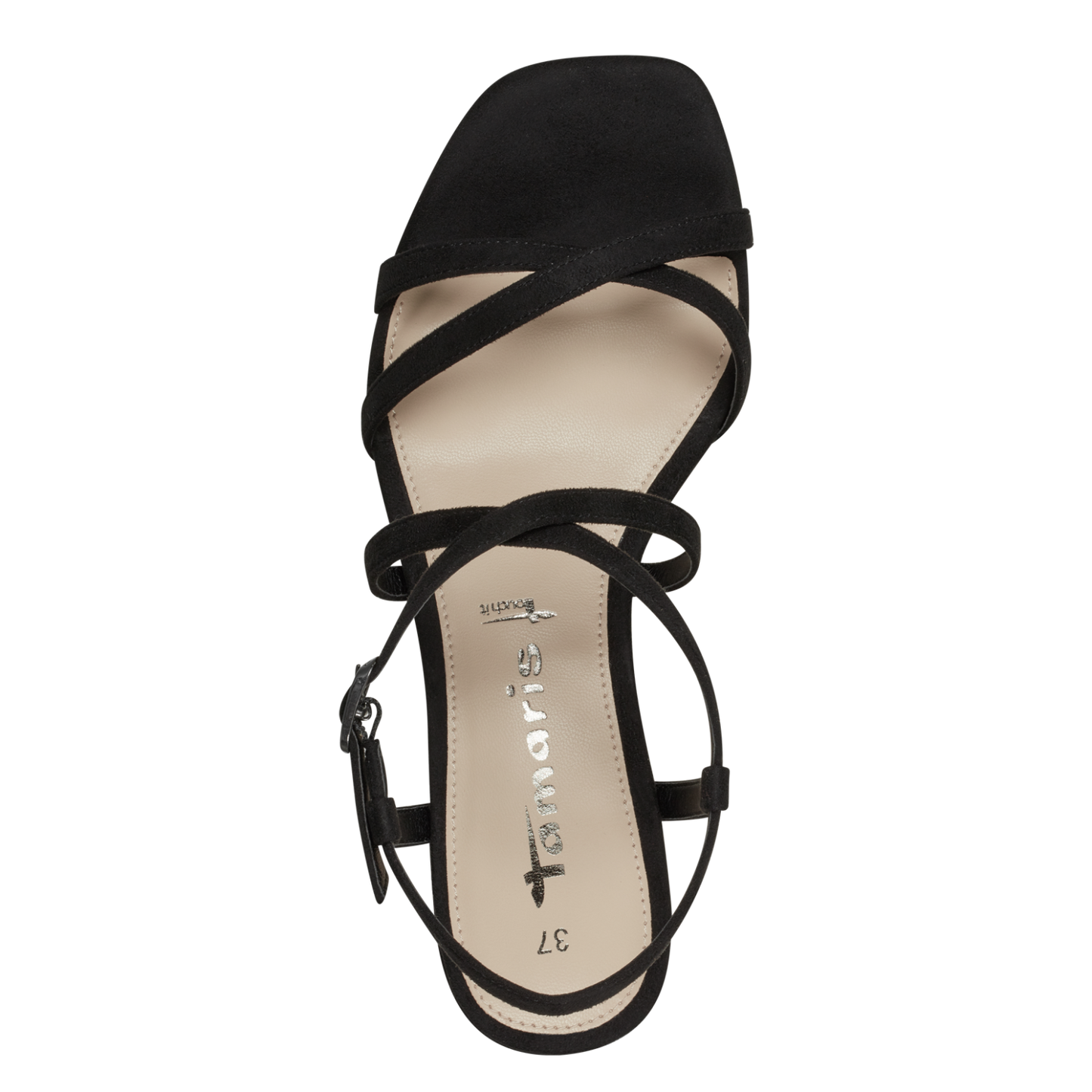 Tamaris - Sandal med lille hæl, 42-0701 - Sort