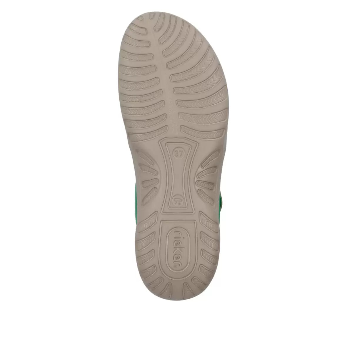 Rieker - Sandal med elastikremme, 42-0680 - Grøn