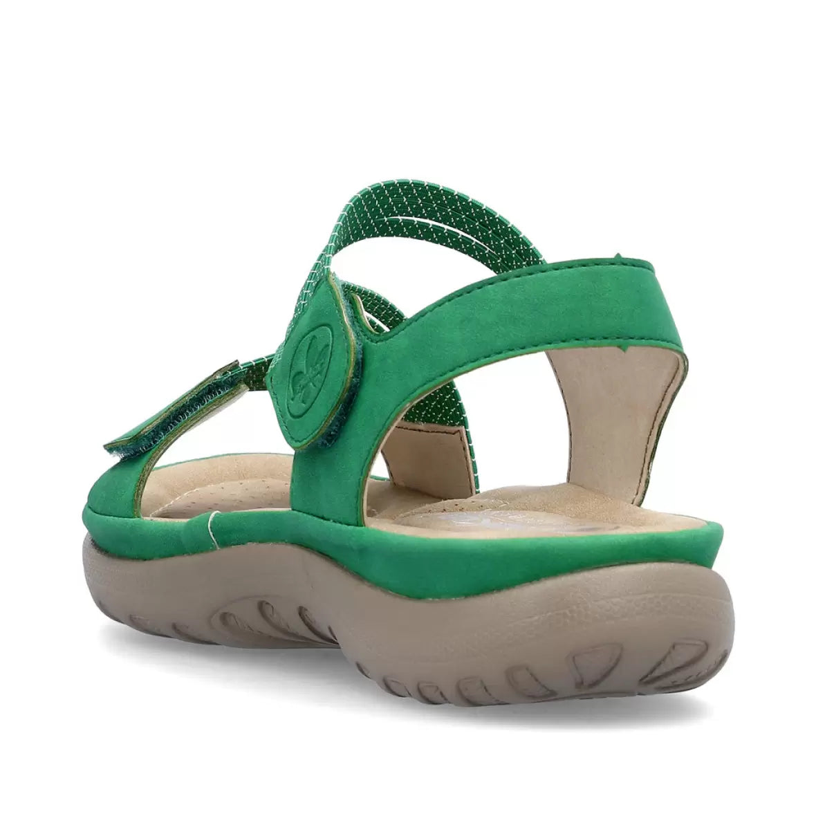 Rieker - Sandal med elastikremme, 42-0680 - Grøn