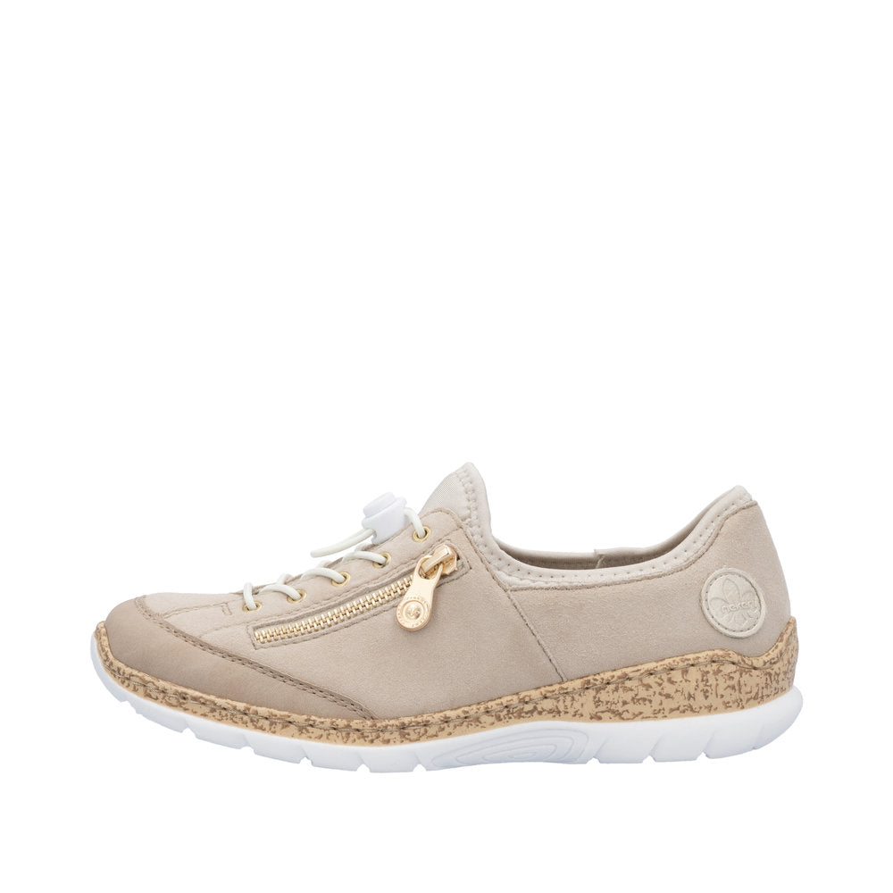 Rieker - Dame sko, 76-1260 - Beige