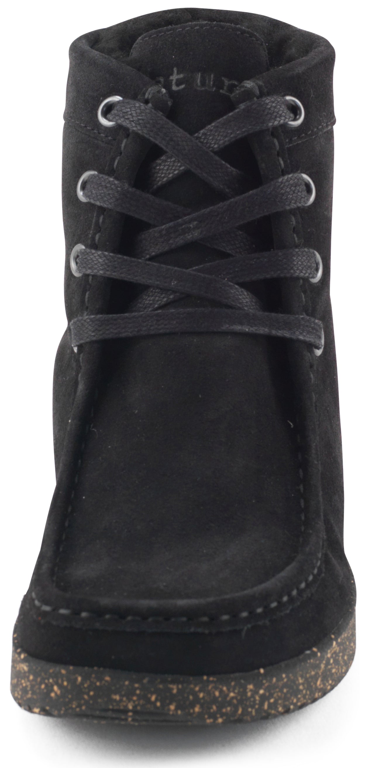 Nature Footwear, Rubber Sole Black Dame støvle med snøre, 1005-128-002 - Butik i Aalborg og Nørresundby – Schou Bertelsen