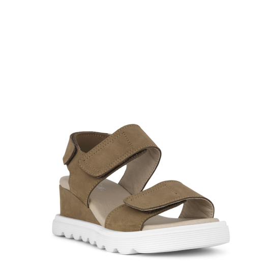 Green Comfort - Mellow Wedge sandal, 42-0585 - Taupe