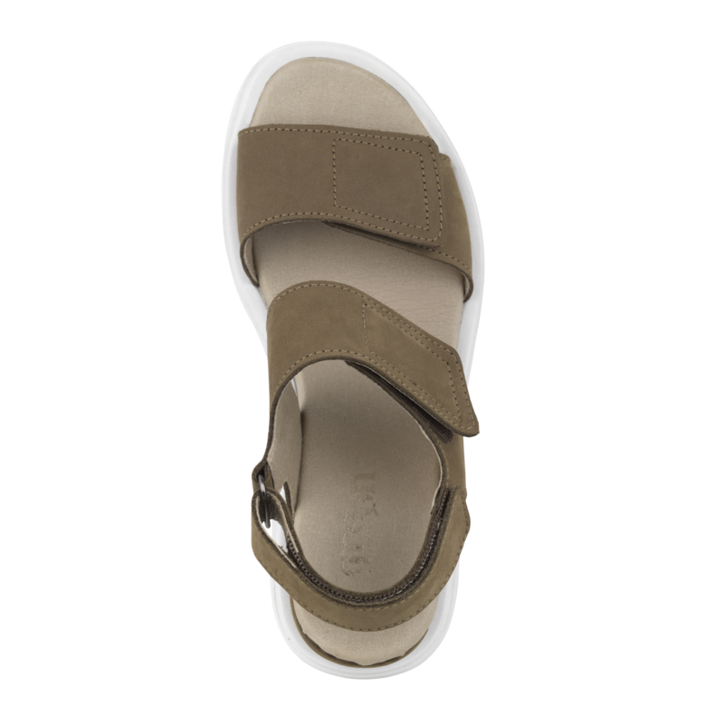 Green Comfort - Mellow Wedge sandal, 422015Q24 - Taupe - Hurtig levering Butik Nørresundby Schou Bertelsen Sko