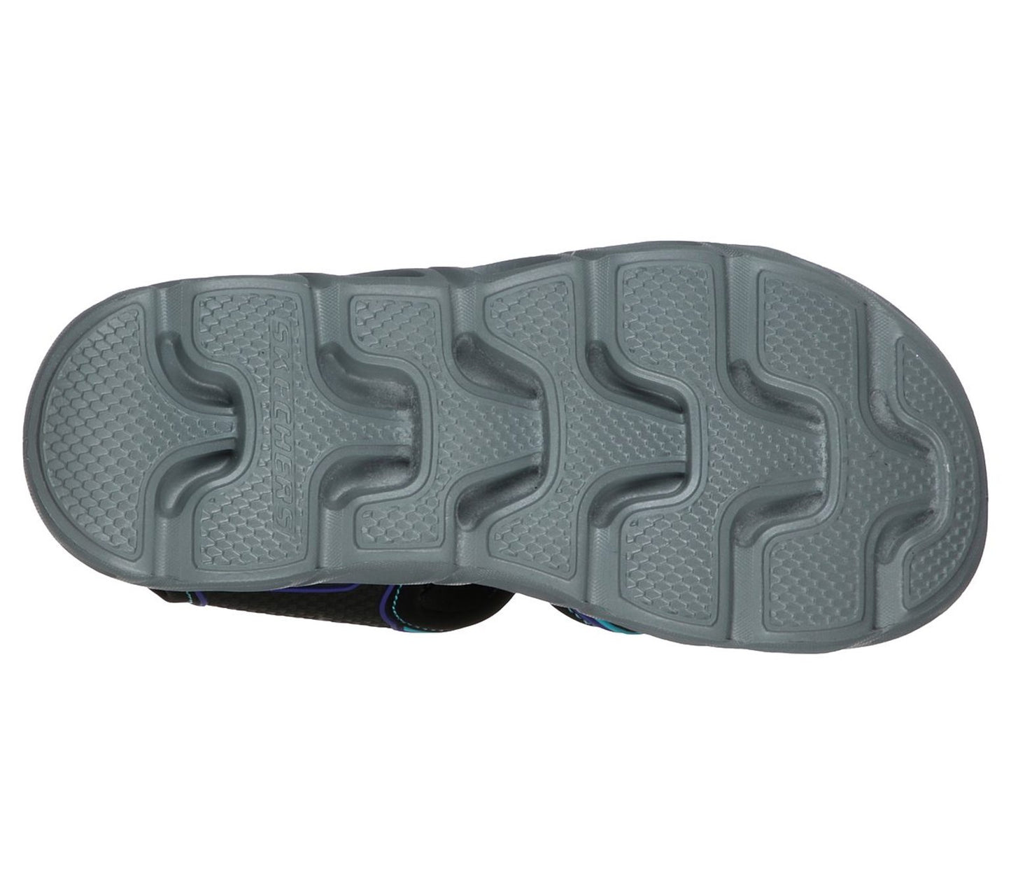 Skechers, sandal m/lys, 48-0167 - Sort/turkis