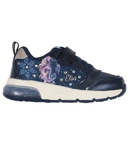 Geox - Frozen II sko med lys, 76-0856 - Navy/platinum