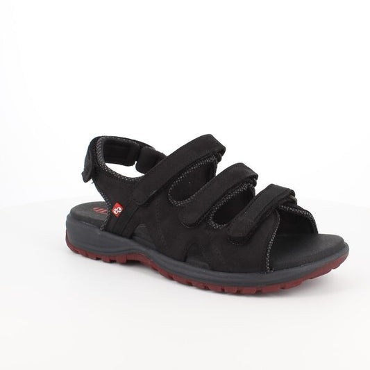 Green Comfort - Camino sandal, 42-0656 - Sort m/sort sål