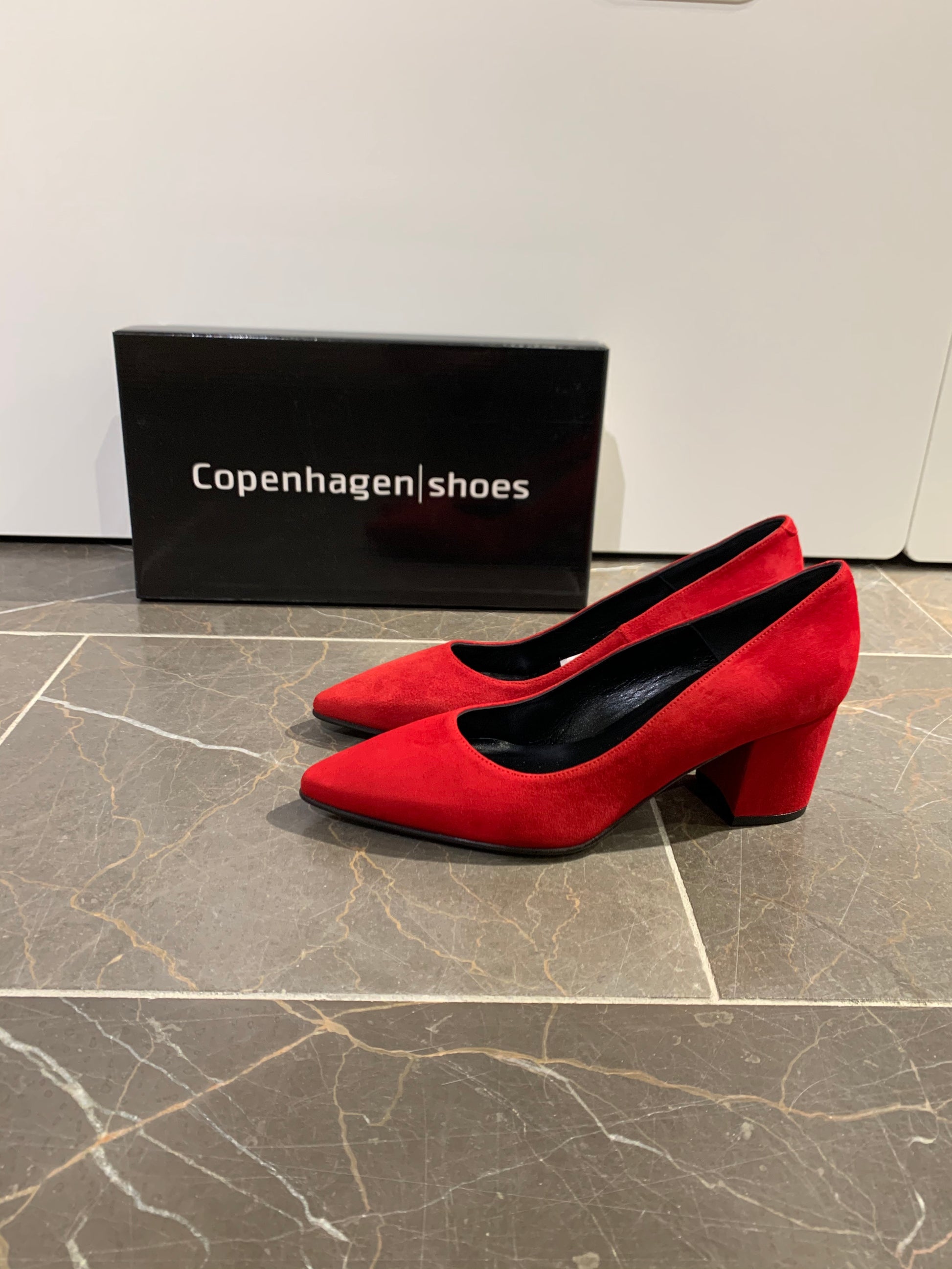 Copenhagen Shoes, Pump - Rød, Dame sko med hæl, CS1644 - Butik i Aalborg og Nørresundby Schou Bertelsen Sko